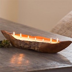 Creative Birthday Gifts For Girlfriend Handcrafted Teak Boat Candle
