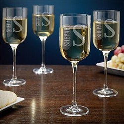 Romantic Gifts For Her Engraved Wine Glasses