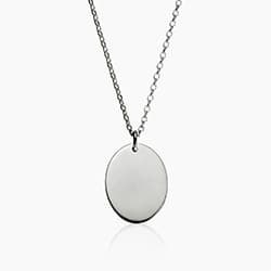 Unique Gifts For Boyfriend & Husband Oval Pendant Necklace