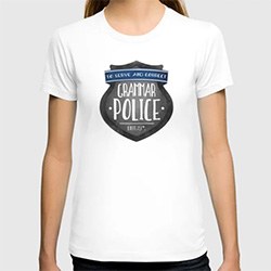 Gift Ideas For Friends Birthday Grammar Police T-Shirt