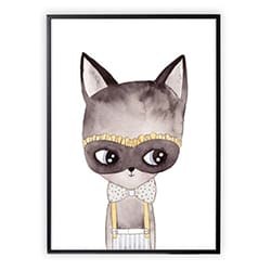 Gifts For A 2 Year Old Girl Masked Cat Poster