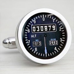 Best Gifts For A Pilot Airplane Altimeter Cufflinks