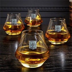 Long Distance Relationship Gifts Crested Whiskey Glasses