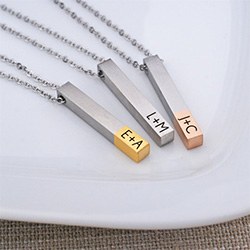 Anniversary Gifts For Her Custom Bar Necklace