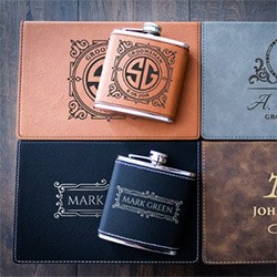 Gifts For Retired Dad Leather Flask Set
