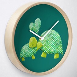 Gifts With Turtles Clock