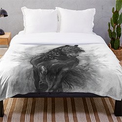Horse Themed Gifts Thin Throw Blanket