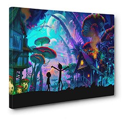 Rick And Morty Items Canvas Art