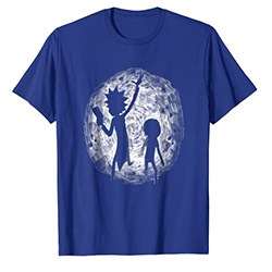 Rick And Morty Items Silhouette Portal Tee