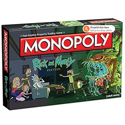 Rick And Morty Merch Monopoly