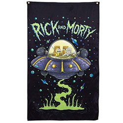 Rick And Morty Merch Wall Banner