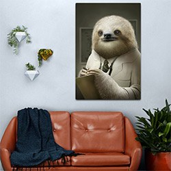 Sloth Gifts Metal Print