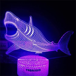 Gifts For Shark Lovers 3D Night Light