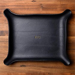 Gifts For The Impossible Man Leather Catchall Tray