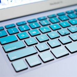Cool Blue Gifts Keyboard Stickers