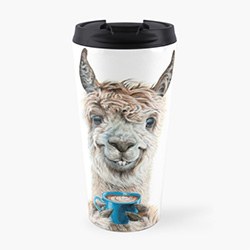 Fun Gifts For Llama Lovers Travel Coffee Mug