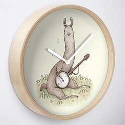 Great Llama Stuff Clock