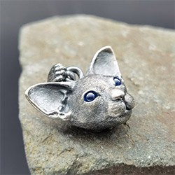 Cool Kitten Pendant 3D Custom Engraved