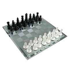 Modern Chess Sets Frosted Glass