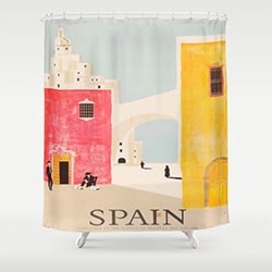 Best Spain Gifts Shower Curtain