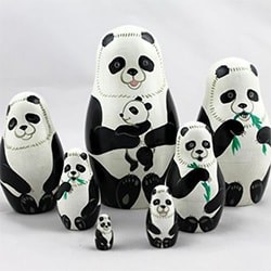 Gifts For Panda Lovers Nesting Dolls