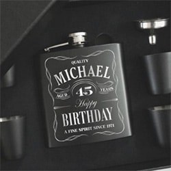 Personalized 21st Gifts Flask