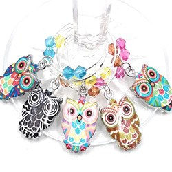 Cute Owl Gifts Glass Charms