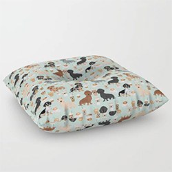 Awesome Sausage Dog Gifts Floor Pillow
