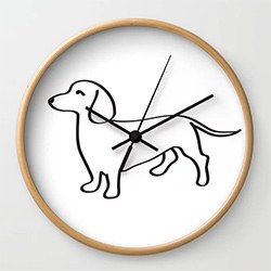 Beautiful Doxie Dog Gift Ideas Wall Clock
