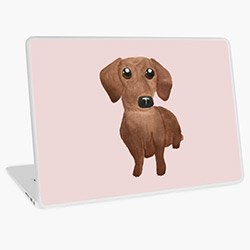 Beautiful Doxie Dog Gift Ideas Laptop Skin