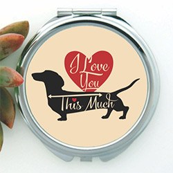 Cool Dachshund Themed Gifts Compact Mirror