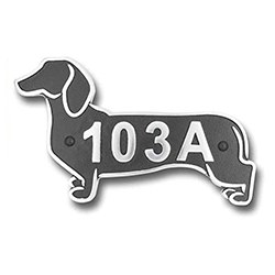 Cool Dachshund Themed Gifts House Number