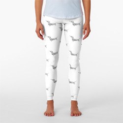 Cool Dachshund Themed Gifts Leggings