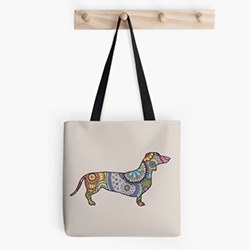 Cool Dachshund Themed Gifts Tote