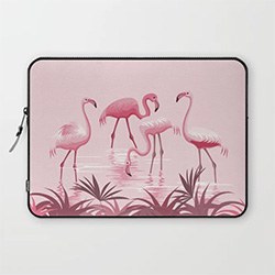 Cool Flamingo Themed Gifts Laptop Sleeve