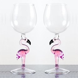 Cool Flamingo Themed Gifts Wine Glass