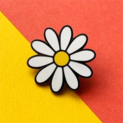 Amazing Daisy Themed Gifts Enamel Badge