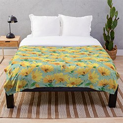 Daisy Flower Gifts Throw Blanket