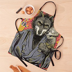 Awesome Wolf Themed Gifts Apron