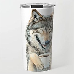 Awesome Wolf Themed Gifts Travel Mug