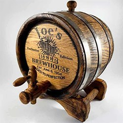Beer Themed Gifts Personalized Barrel