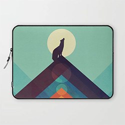 Brilliant Wolf Gift Ideas Laptop Sleeve