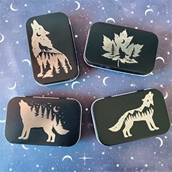 Brilliant Wolf Gift Ideas Metal Box