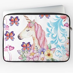 Colorful Unicorn Gift Ideas Laptop Sleeve