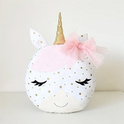 Unicorn Themed Gifts Nursery Pillow